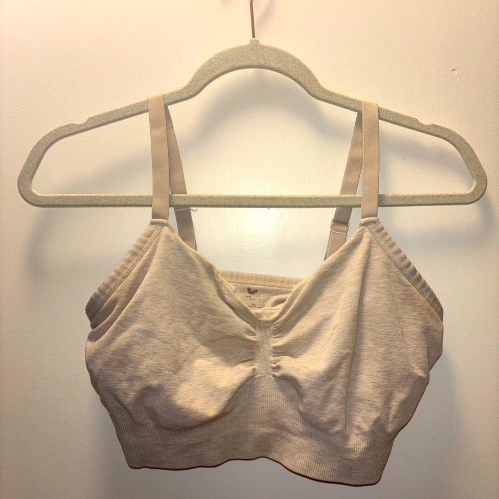 Beige Kindred Bravely Bamboo Sleep and Pump Bra